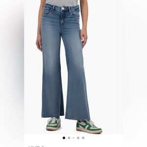 KUT from the Kloth Meg Fab Ab High Wasit Raw Hem jeans